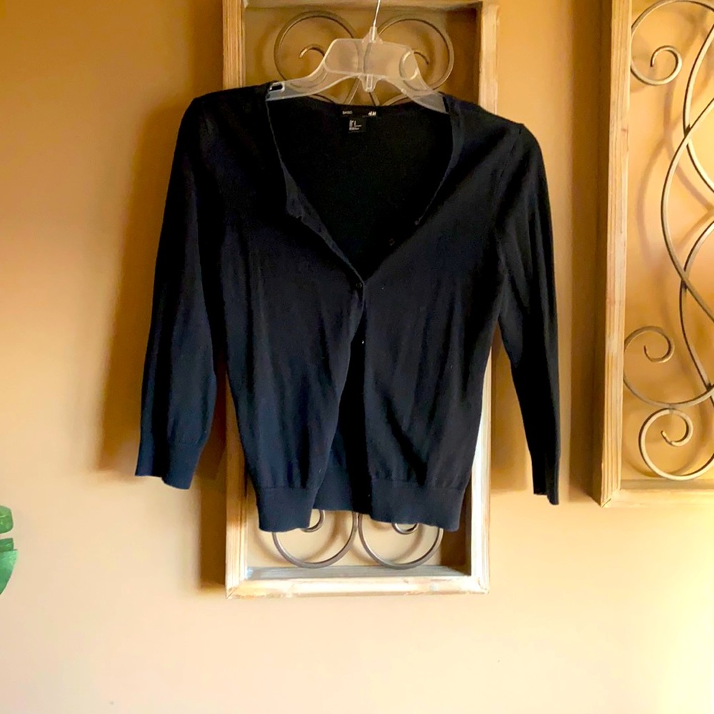 H&M black cardigan